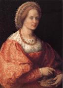 Andrea del Sarto Portrait of woman Holding basket china oil painting artist